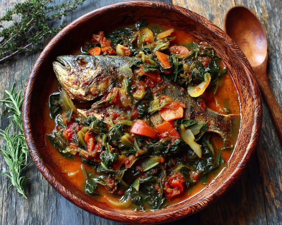 African Pompano Fish Stew
