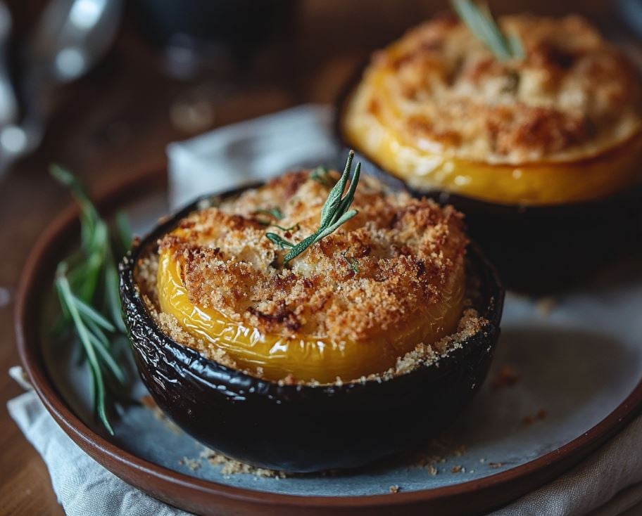 Anchovy Crumb Stuffed Peppers