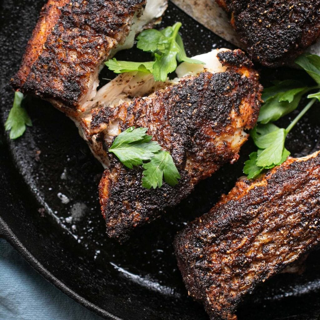 Blackened Red Snapper (Pan-Seared)