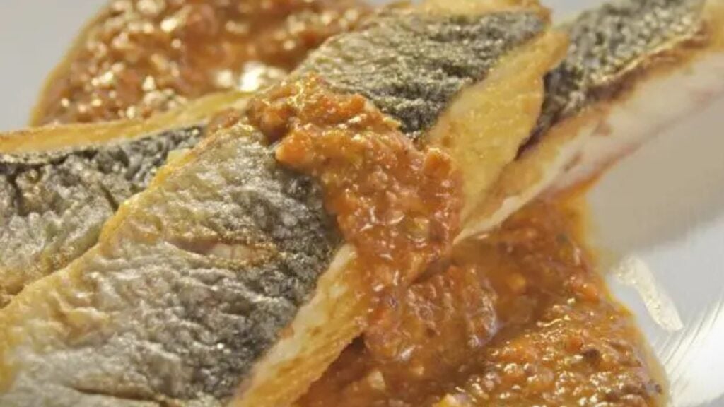 Branzino with Puttanesca