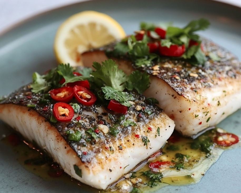 Chilli, Lemon And Coriander Barramundi