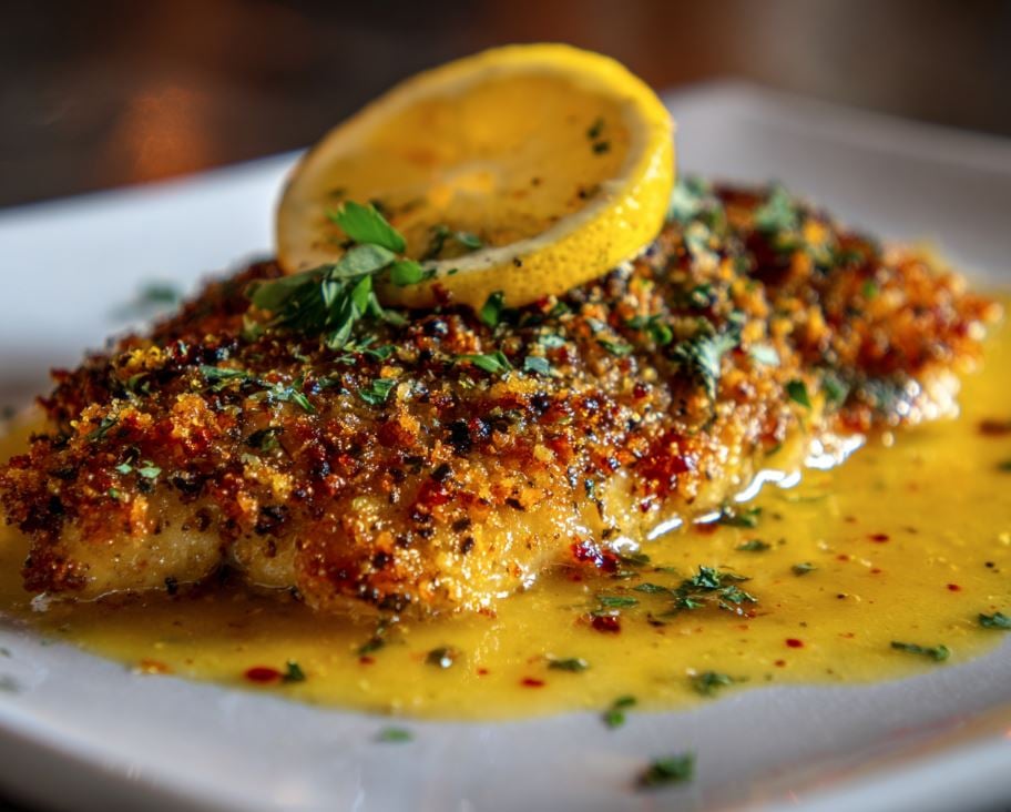 Citrus Crusted Pompano with Grapefruit Butter Sauce