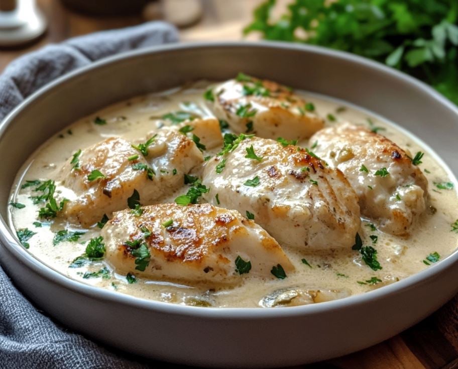 Classic White Fish in White Wine Sauce