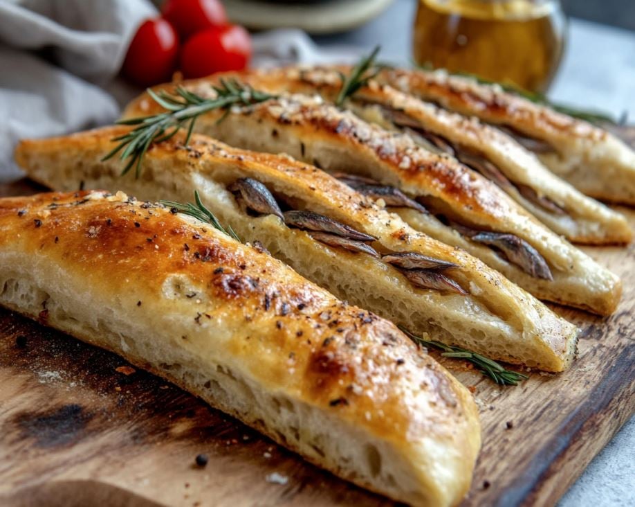 Focaccia Stuffed with Anchovies