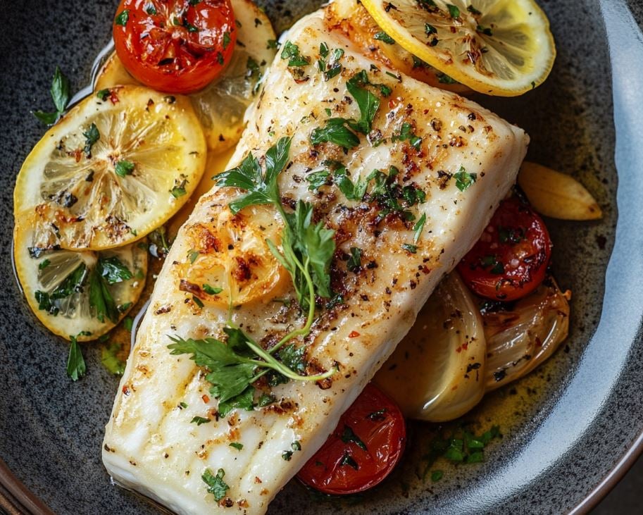 Lemon Butter Baked White Fish
