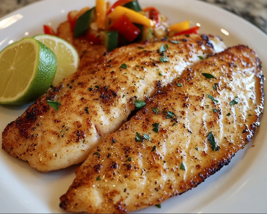 Lime Broiled Catfish
