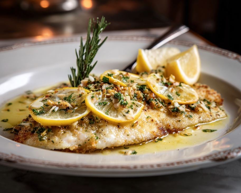 Pompano Meuniere Amandine
