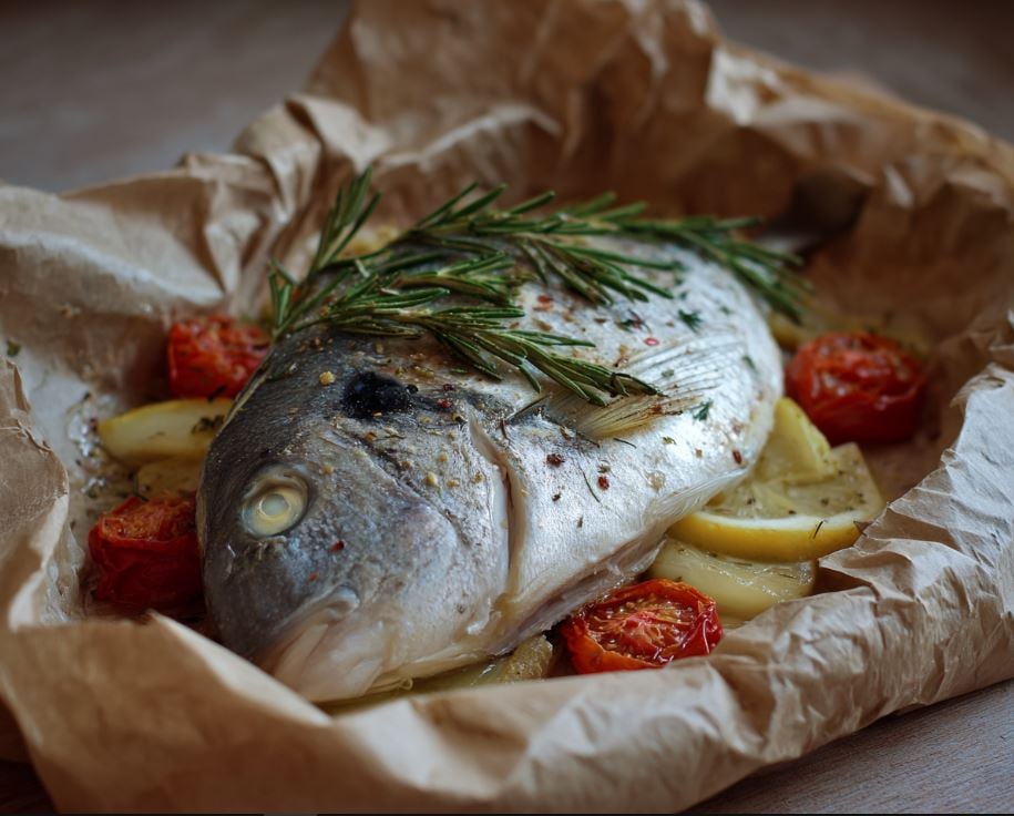 Pompano en Papillote