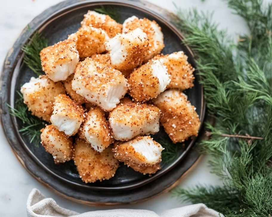 Pretzel-Crusted Catfish Bites