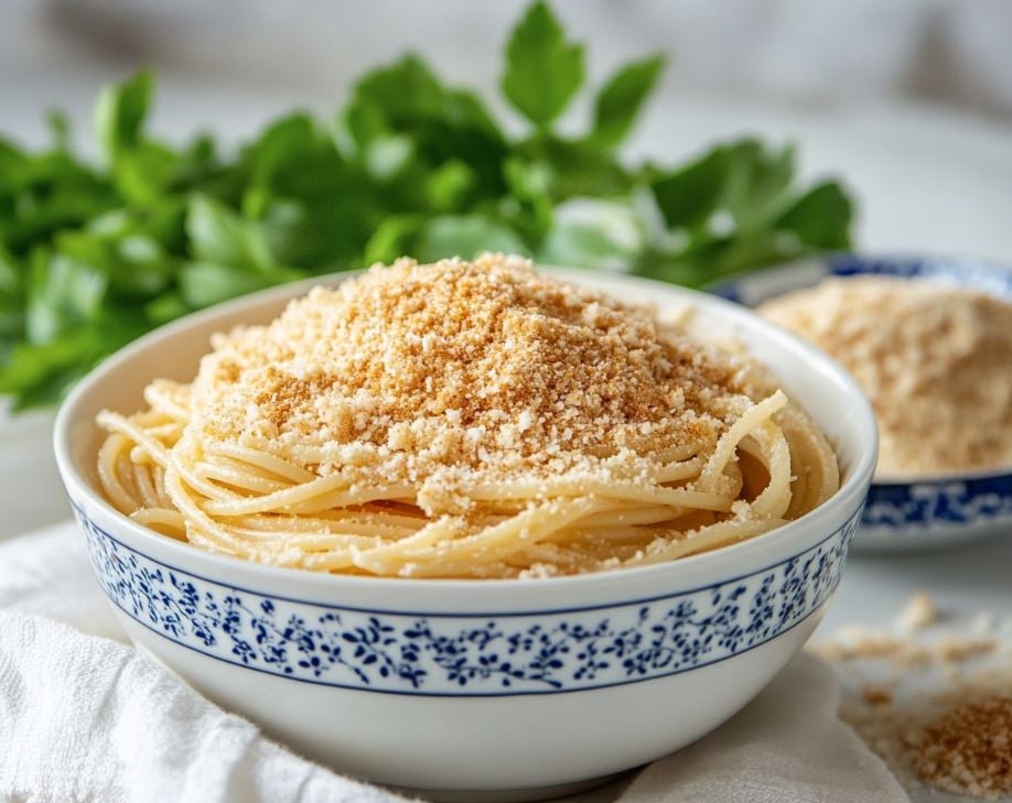 Sicilian Pasta with Anchovies and Breadcrumbs