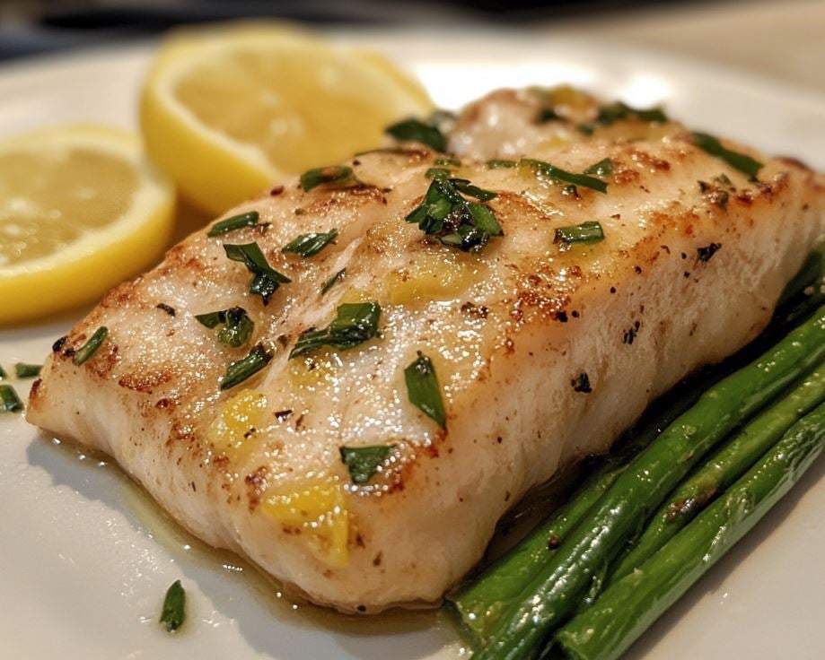 Simple Spring White Fish Piccata
