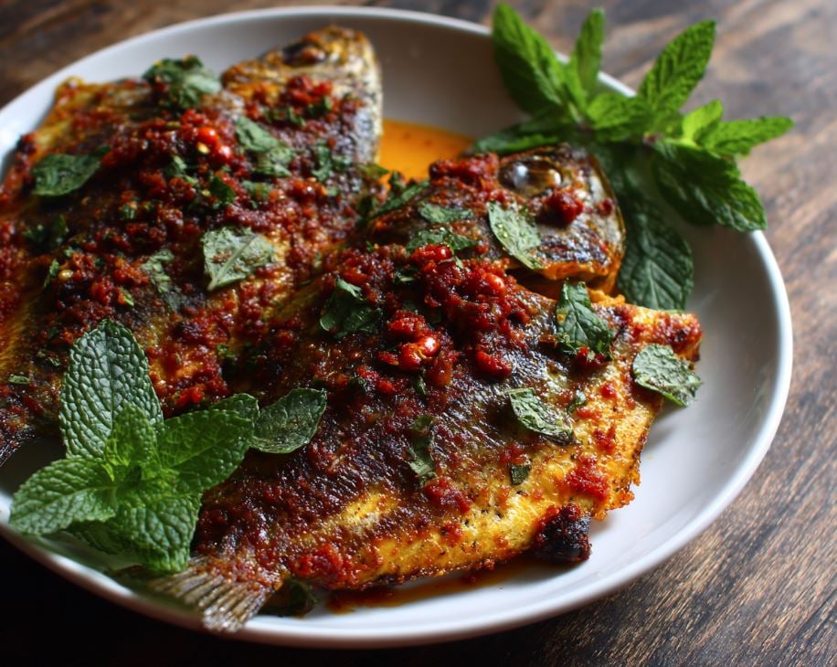 Spicy Pan-Fried Pompano