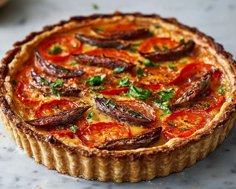 Tomato and Anchovy Tart