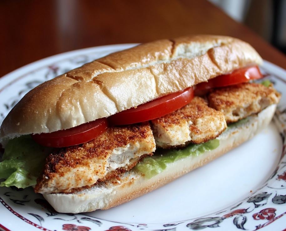 Whiting Po' Boy Sandwich
