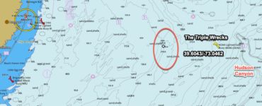 the triple wrecks gps coordinates