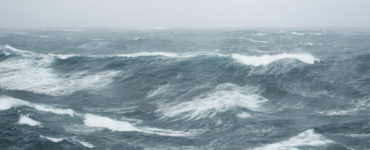 rough seas during a storm