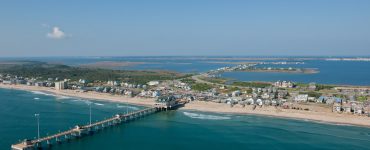 a fishing pier in outer banks