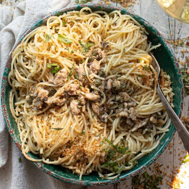 Sardine Pasta Recipe with Lemon and Capers